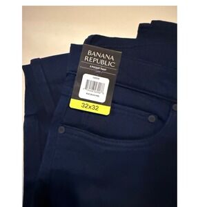 NWT Banana Republic 5 Pocket Pant Navy Blue Black Grey Mens Size 32x32 NWT